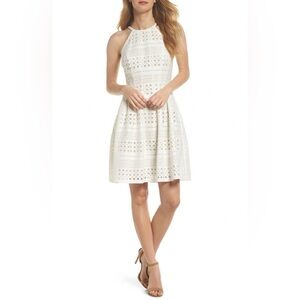 Eliza J White Eyelet Dress